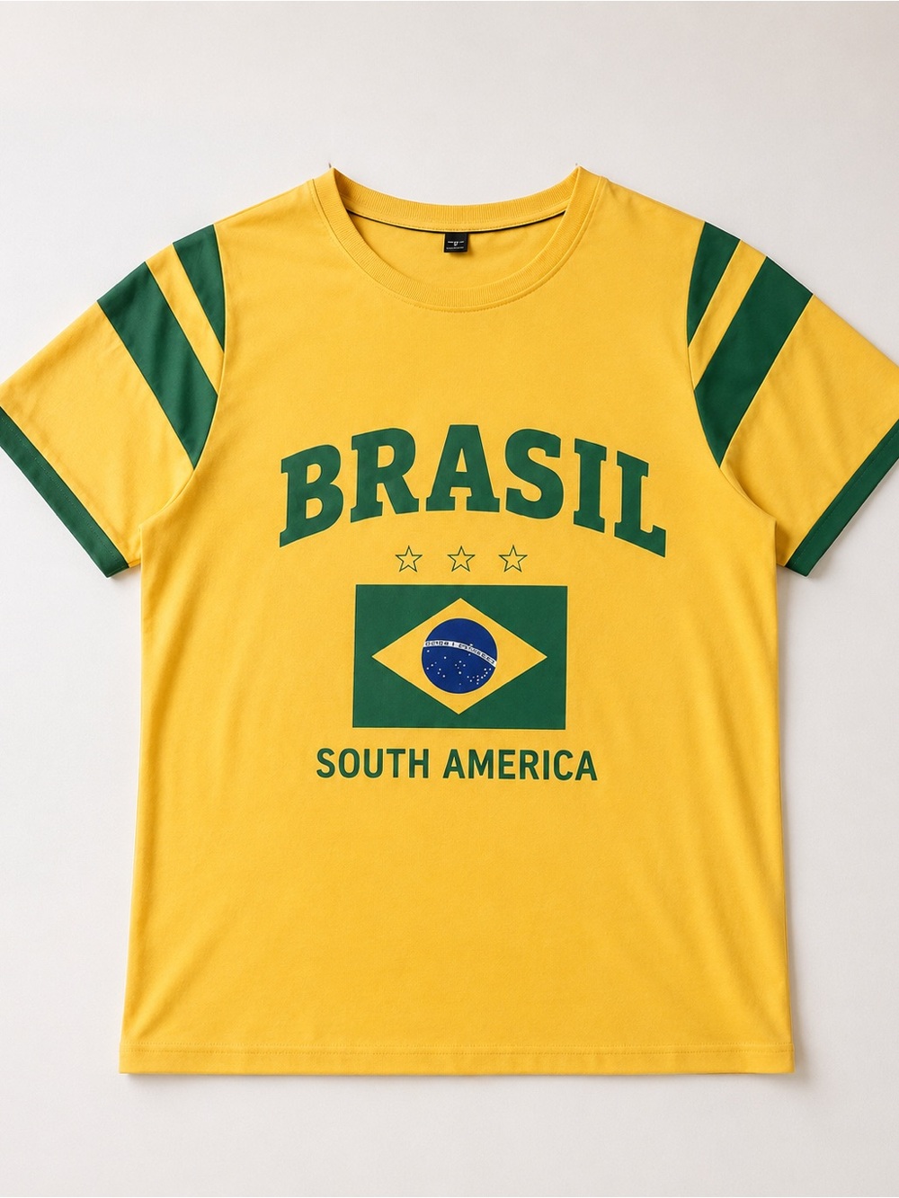 Brasil Graphic Short-Sleeve Tee - Yellow & Green